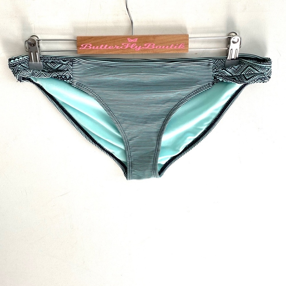 Hot water‎ striped bikini bottom ONLY, Size L, NWT